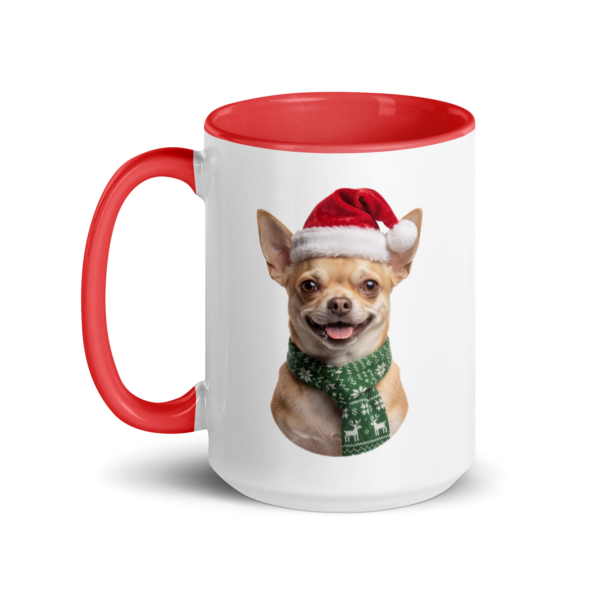 Chihuahua Ceramic Mug with Color Inside