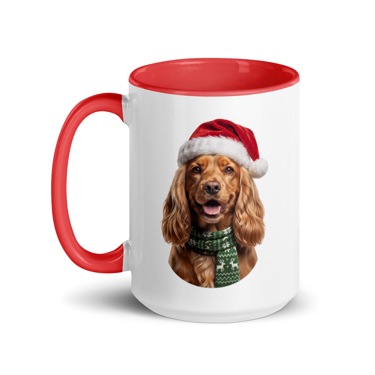 Cocker Spaniel Ceramic Mug with Color Inside
