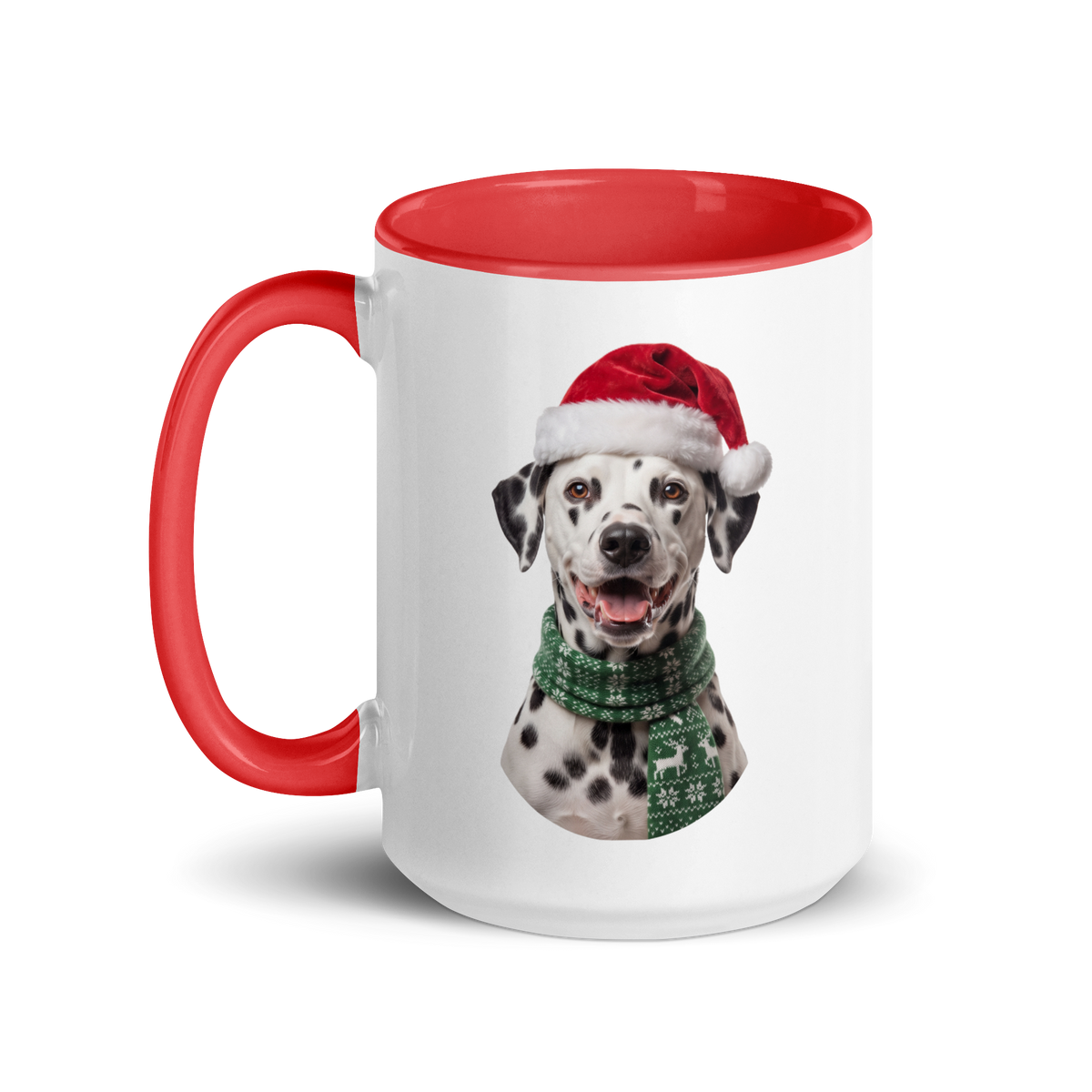 Dalmatian Ceramic Mug with Color Inside