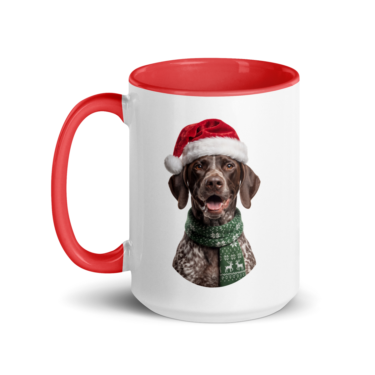 German Shorthaired Pointer Ceramic Mug with Color Inside