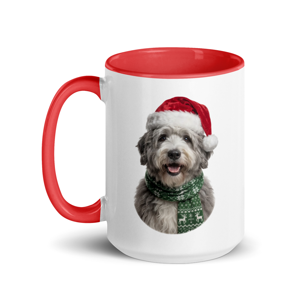 Sheepdog Ceramic Mug with Color Inside
