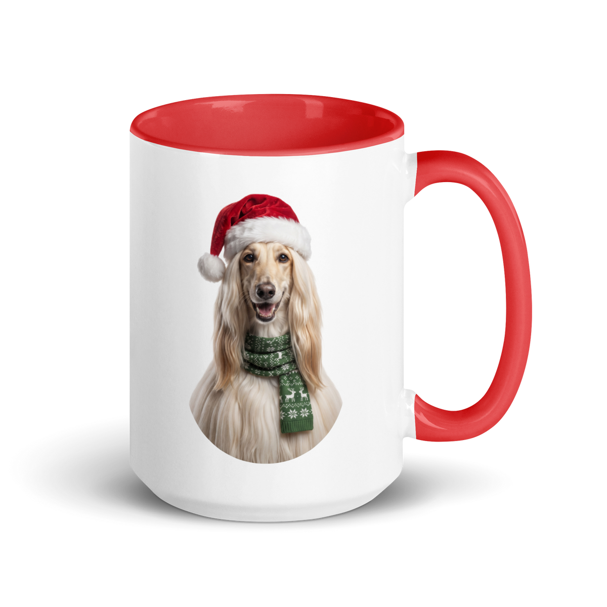 Afghan Hound Ceramic Mug with Color Inside
