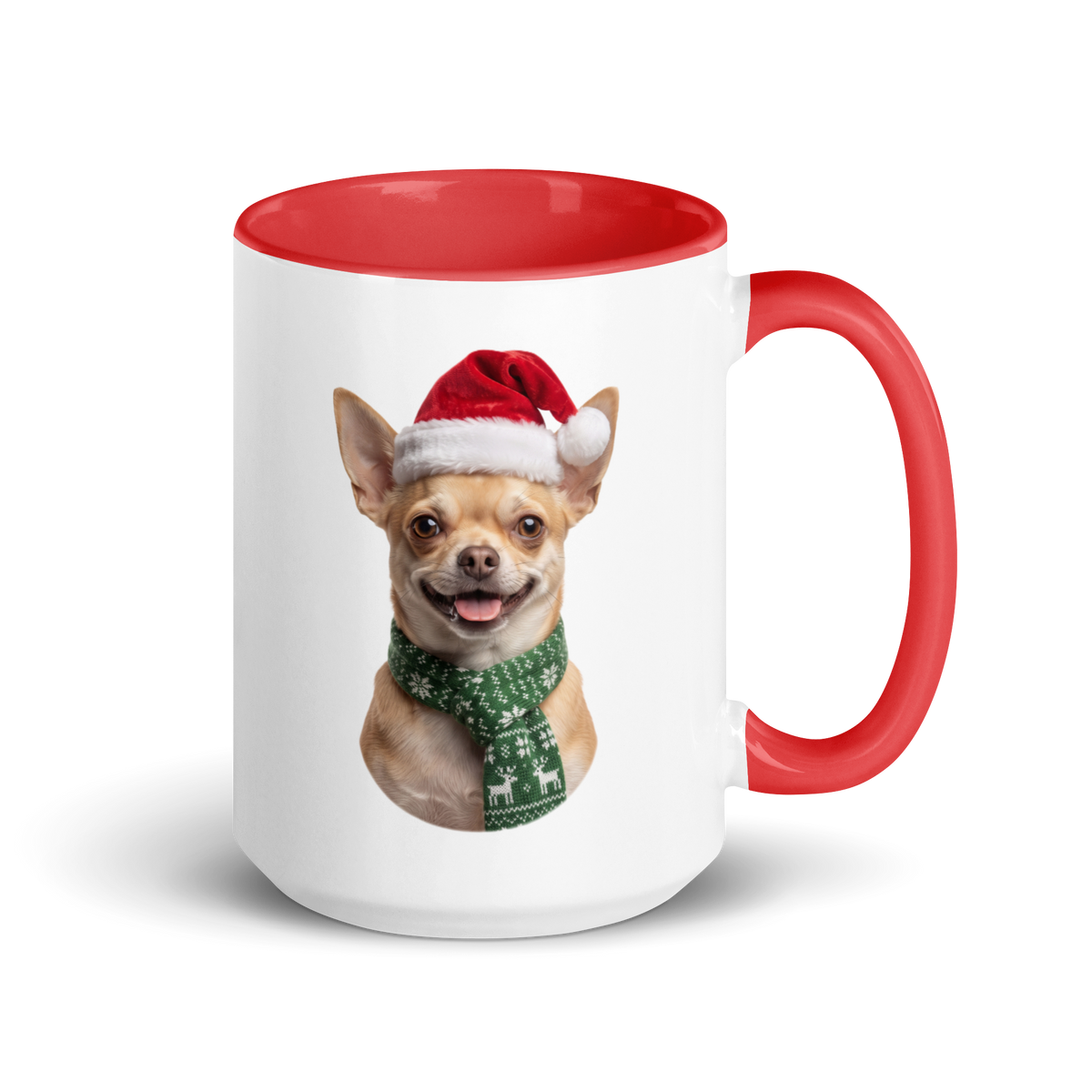 Chihuahua Ceramic Mug with Color Inside