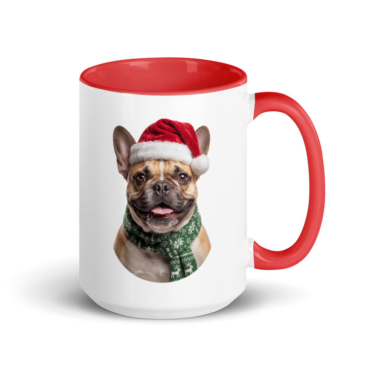 French Bulldog Ceramic Mug with Color Inside