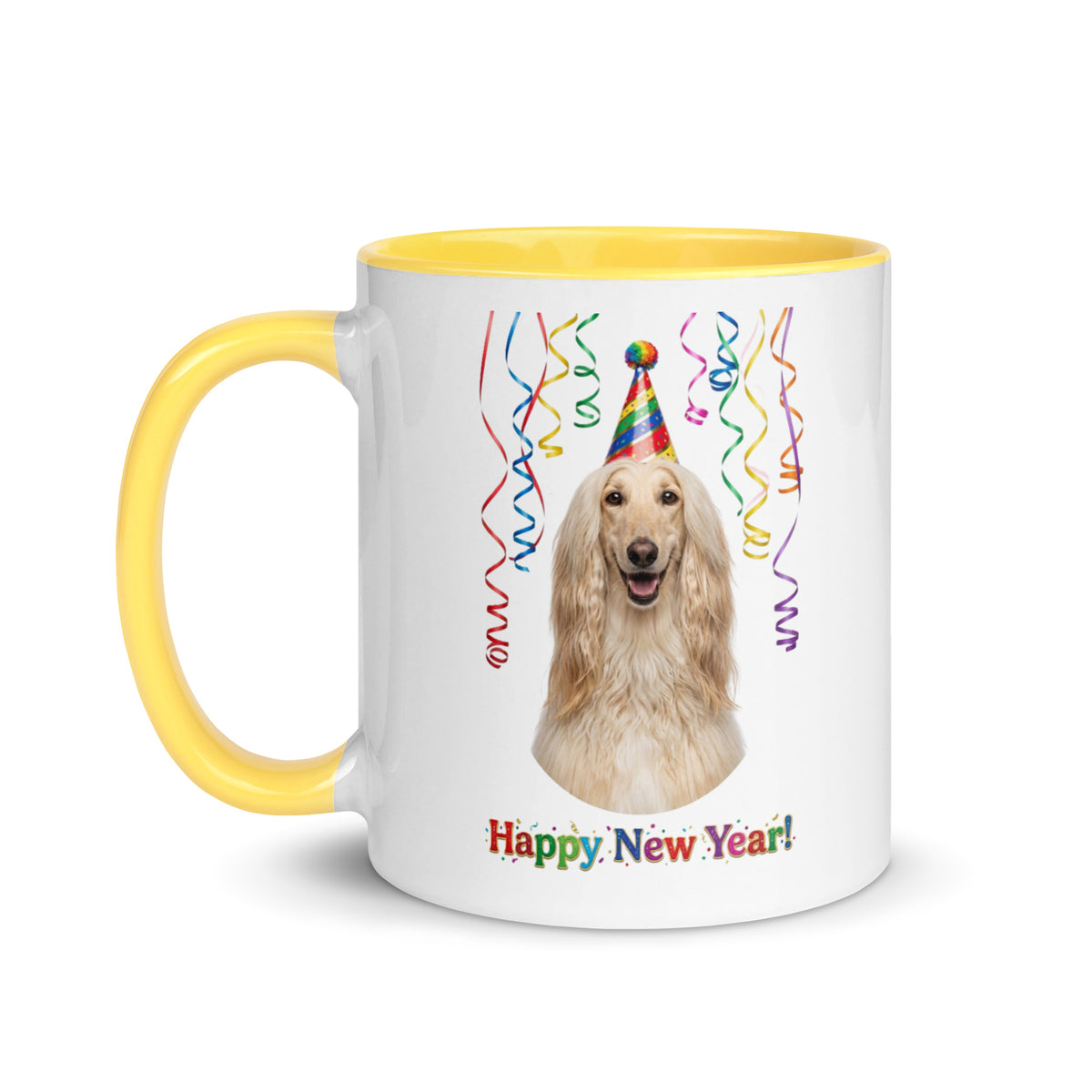 Afghan Hound Ceramic New Year Mug