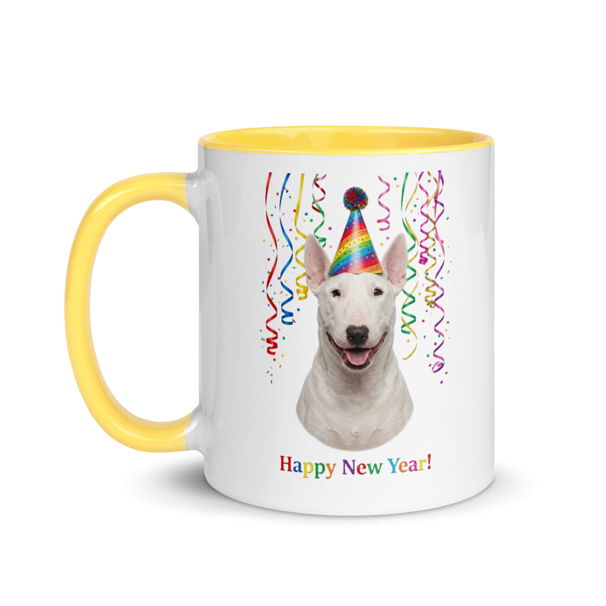 Bull Terrier Ceramic New Year Mug