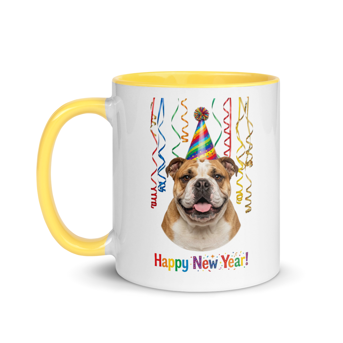Bulldog Ceramic New Year Mug