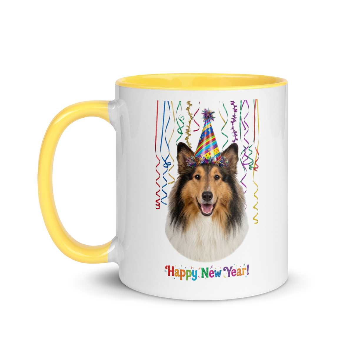 Collie Ceramic New Year Mug