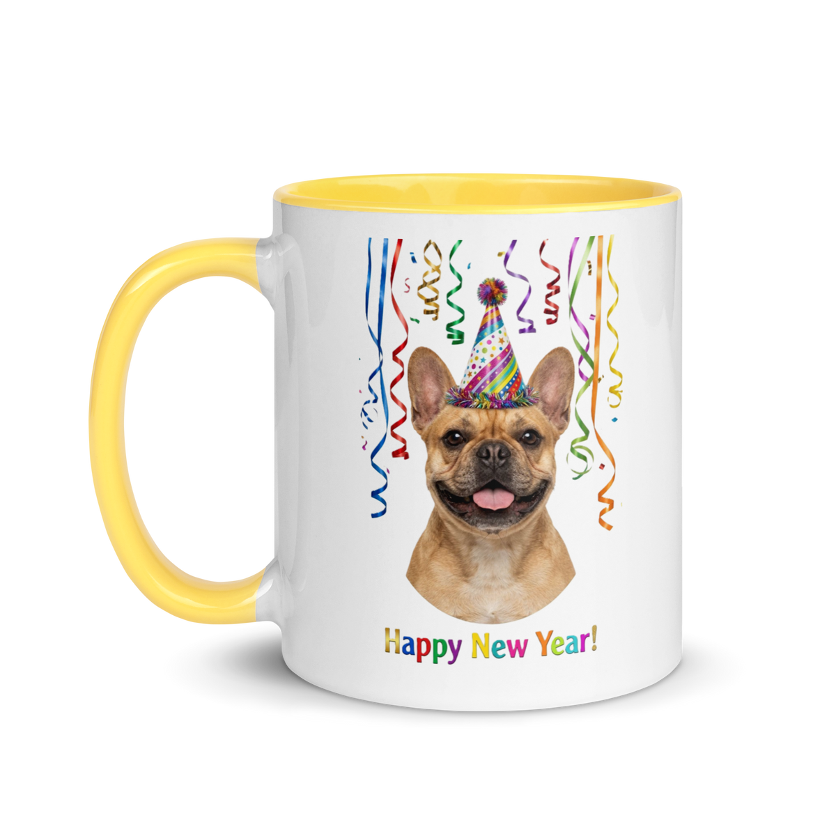 French Bulldog Ceramic New Year Mug