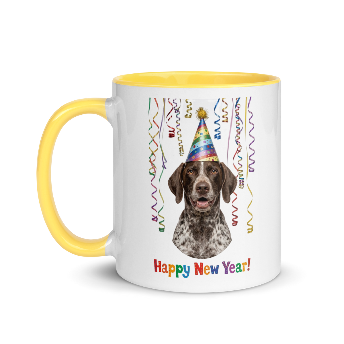 German Shorthaired Pointer Ceramic New Year Mug