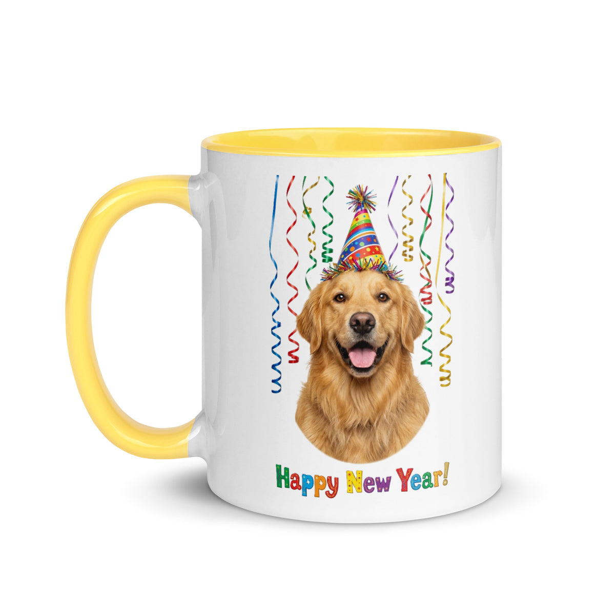 Golden Retriever Ceramic New Year Mug