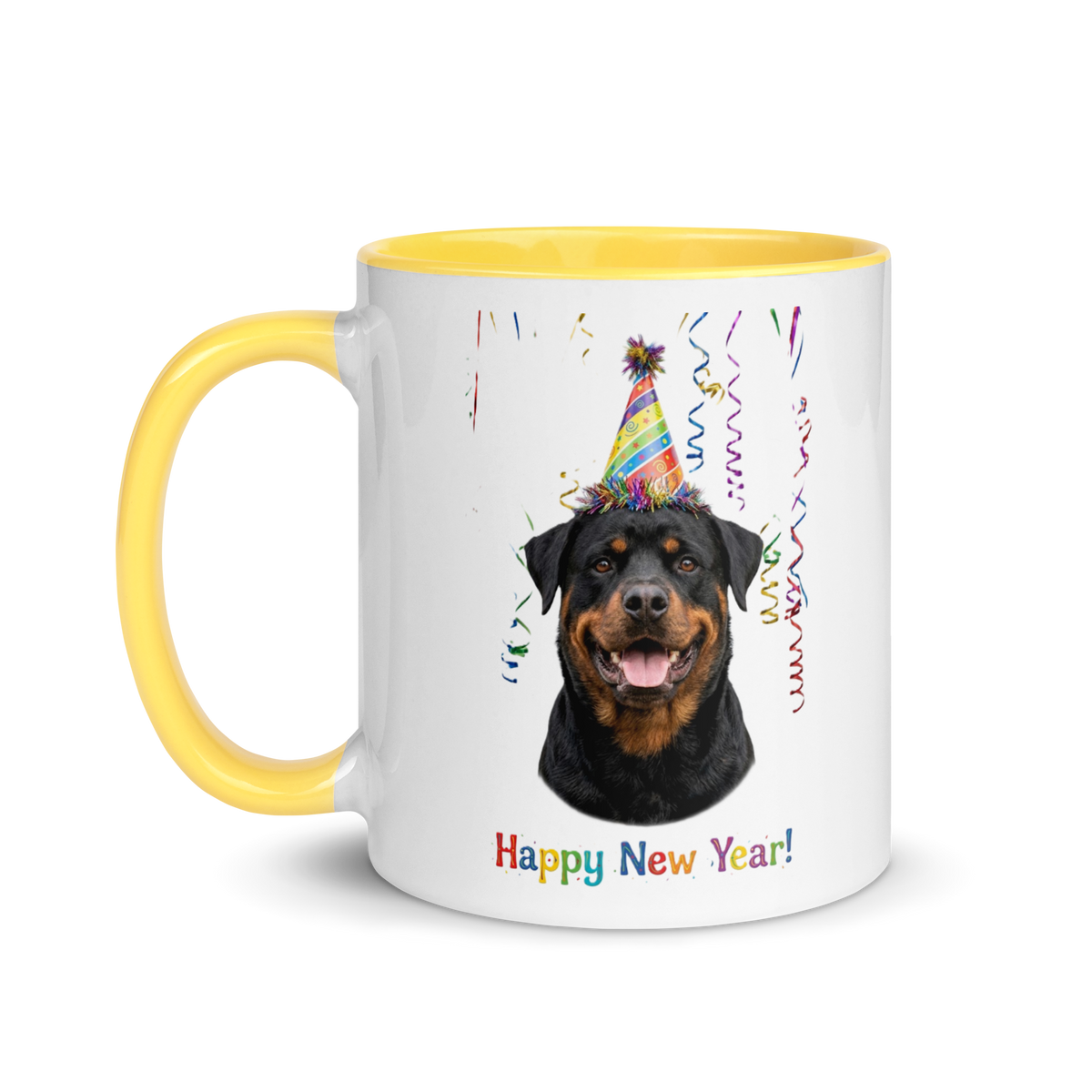 Rottweiler Ceramc New Year Mug