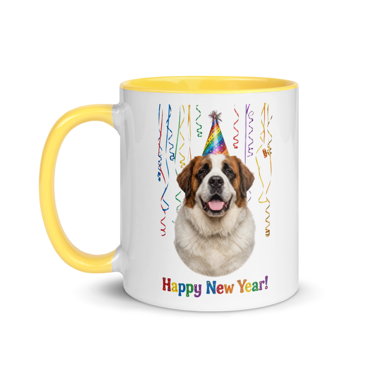 Saint Bernard Ceramic New Year Mug