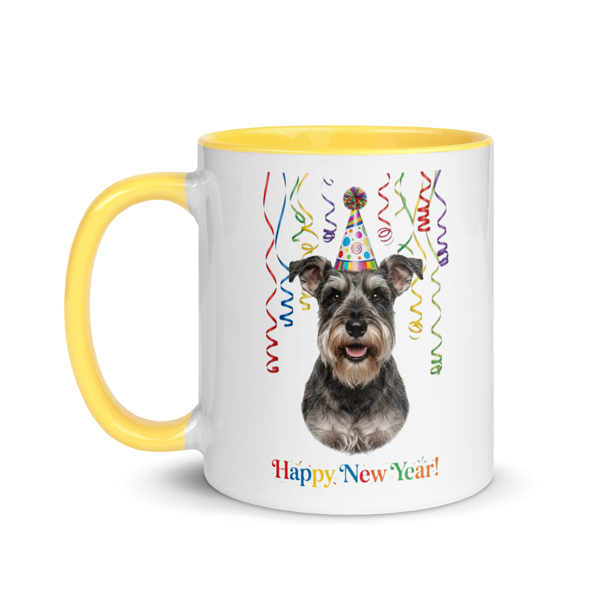 Schnauzer Ceramic New Year Mug