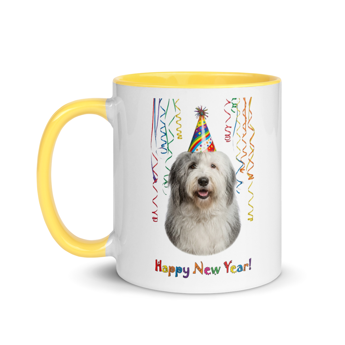 Sheepdog Ceramic New Year Mug