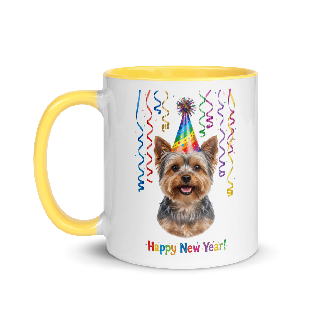 Yorkie Ceramic New Year Mug