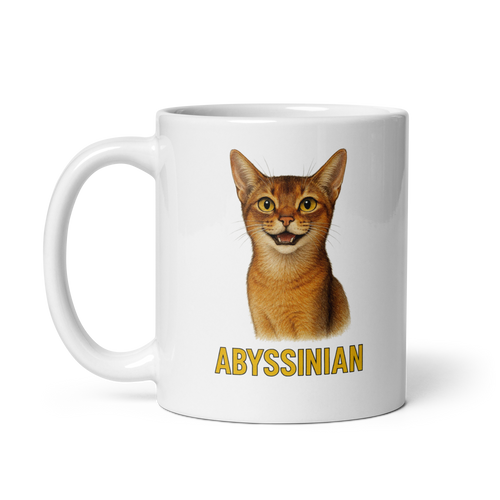 Abyssinian Cat Ceramic Mug