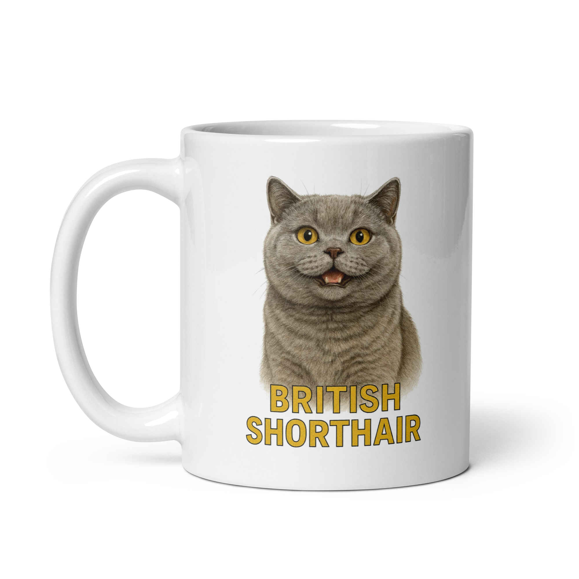 British Shorthair Cat Ceramic Mug