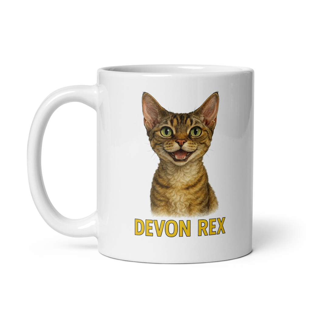 Devon Rex Cat Ceramic Mug