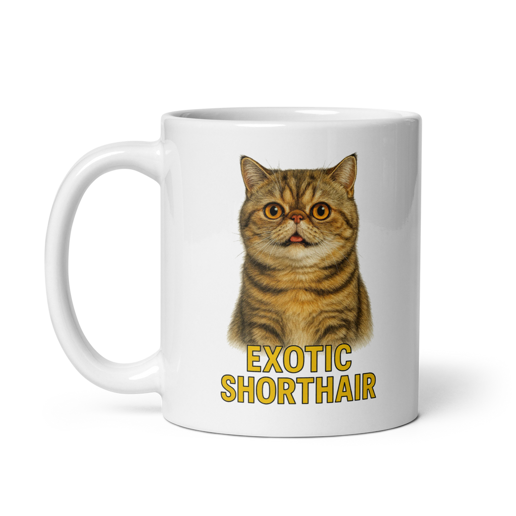 Exotic Shorthair Cat Ceramic Mug