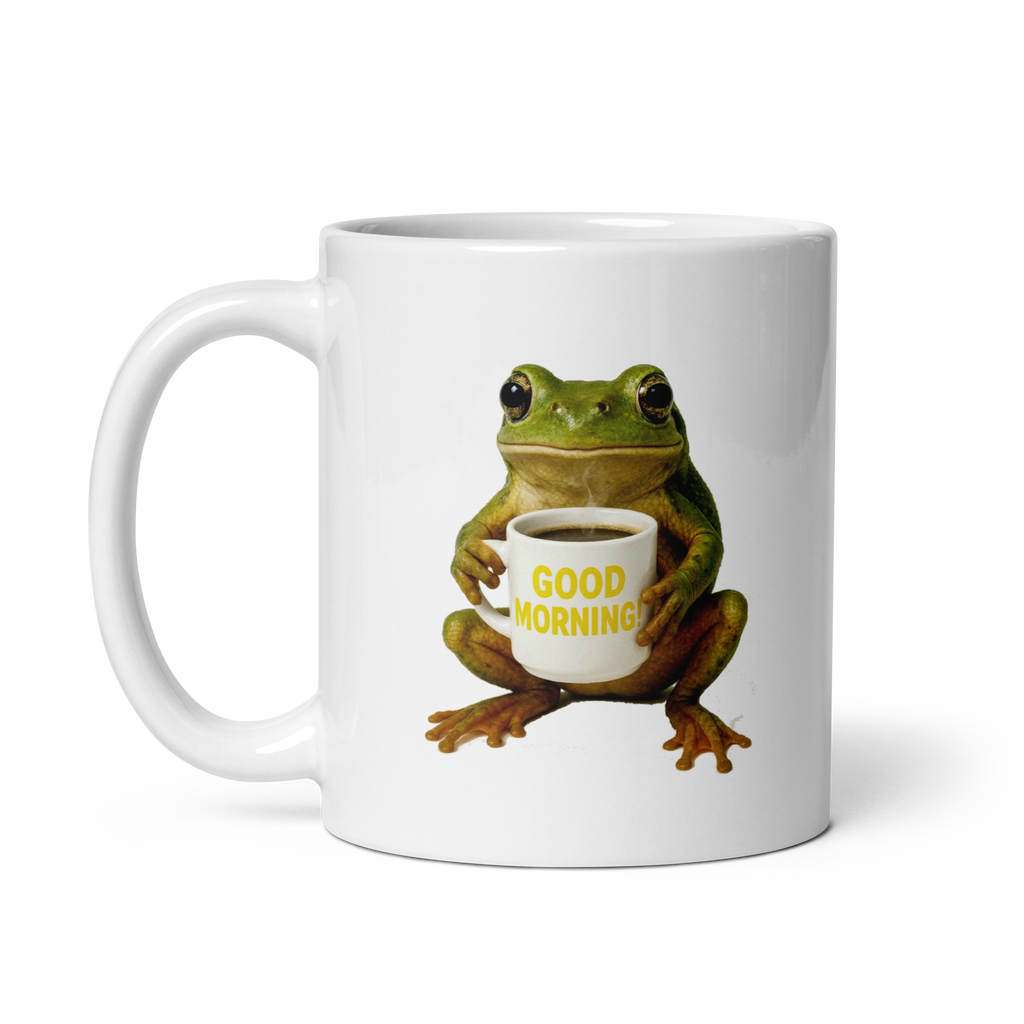 Frog Good Morning Ceramic Mug