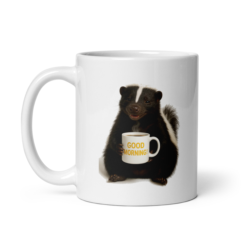 Skunk Good Morning Ceramic Mug
