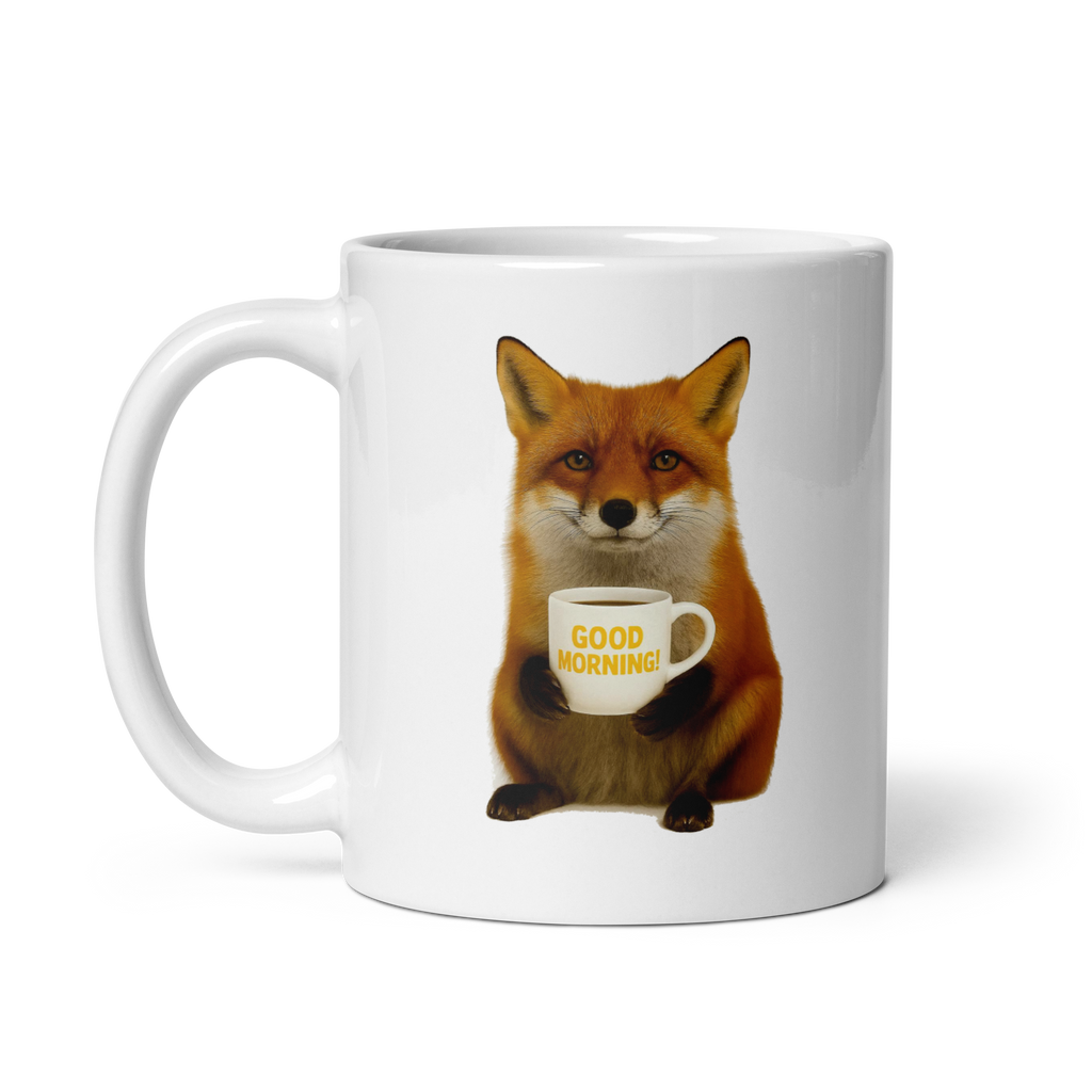 Fox Good Morning Ceramic Mug