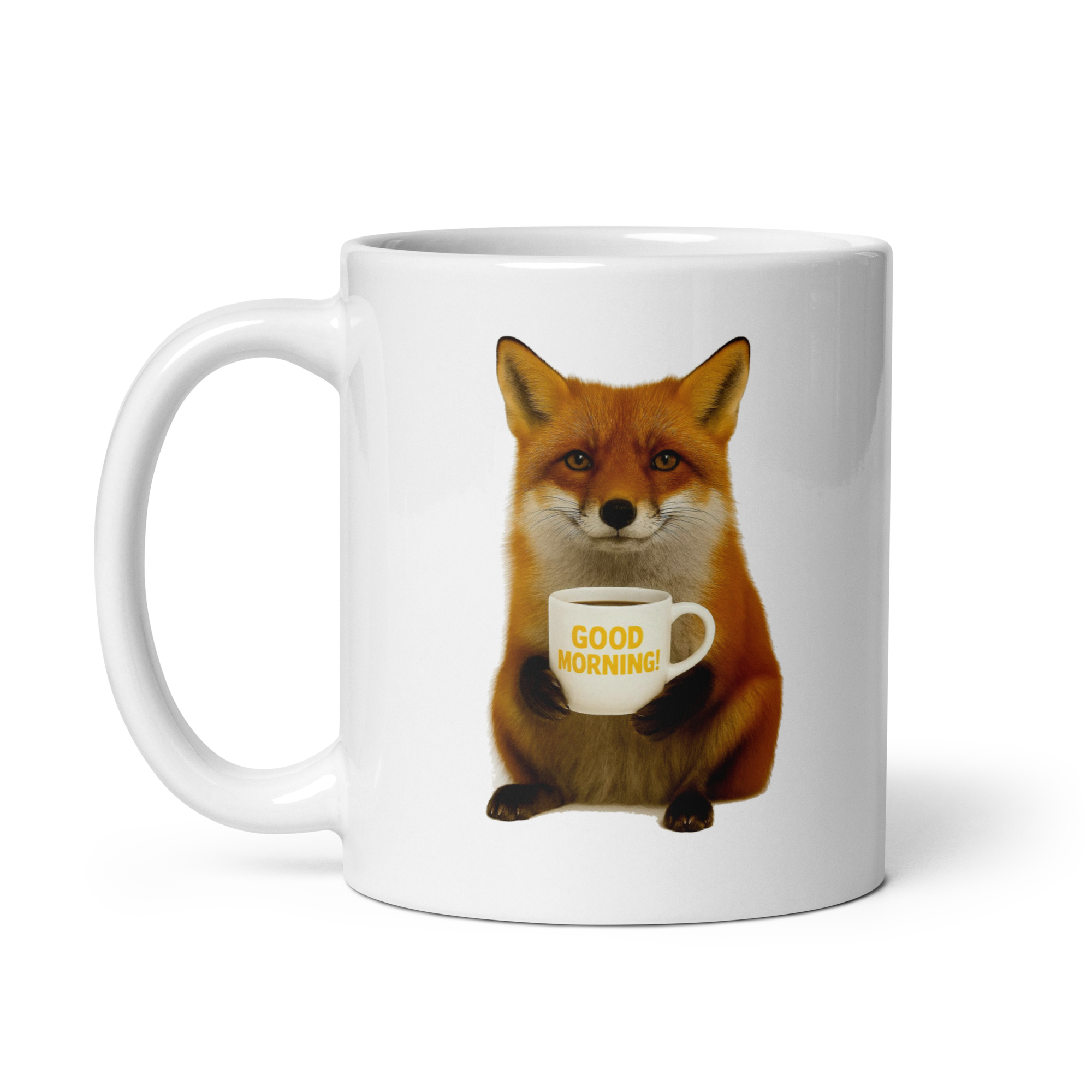 Fox Good Morning Ceramic Mug