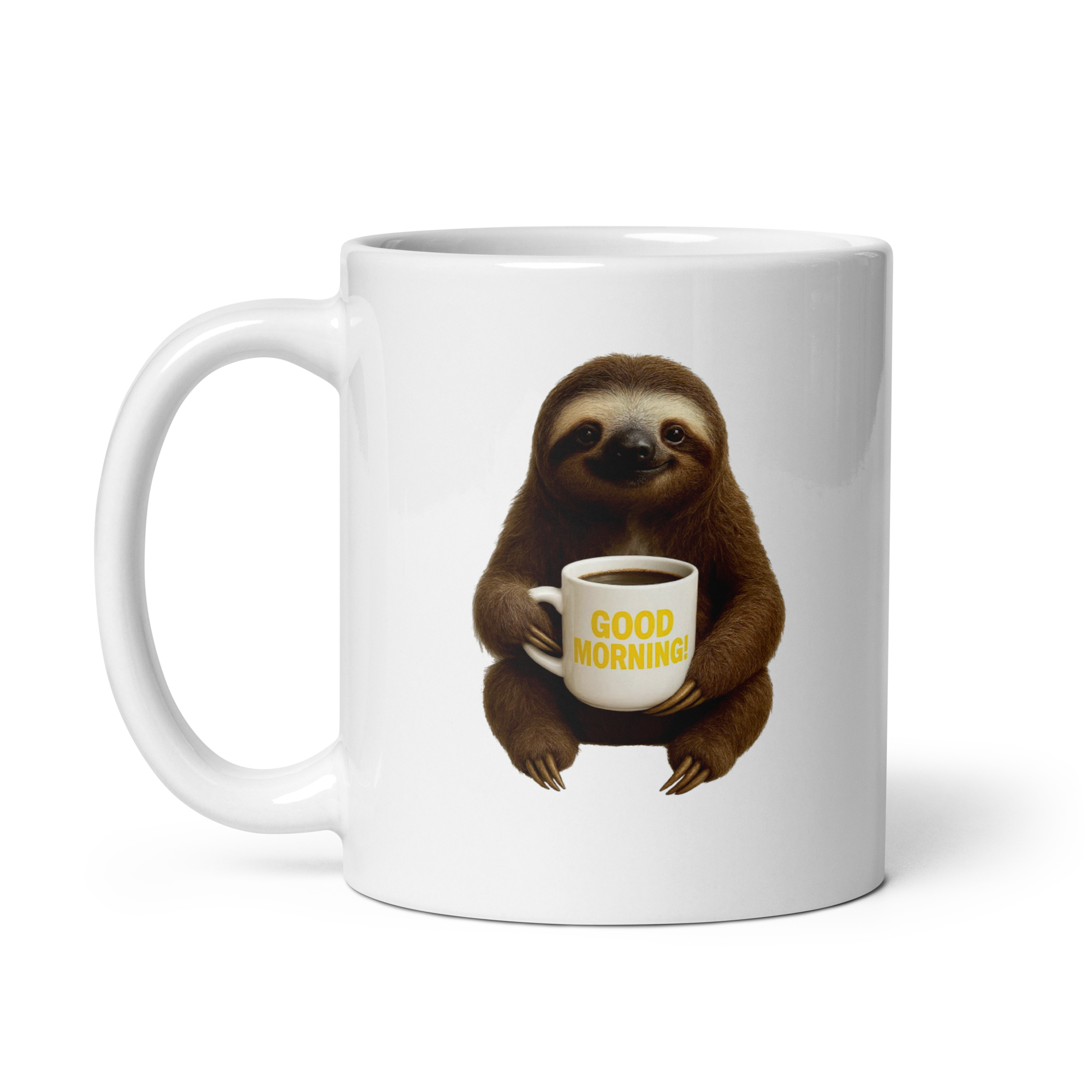Sloth Good Morning Ceramic Mug