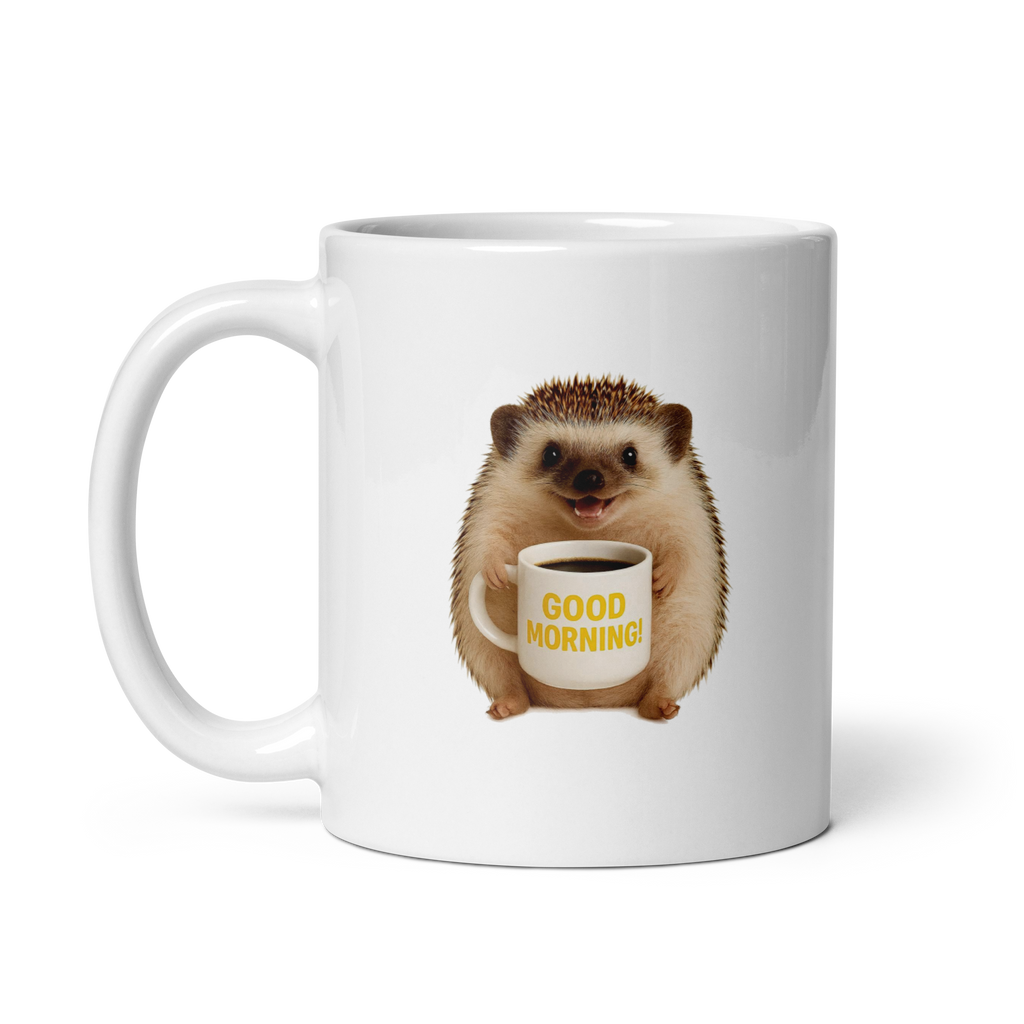 Hedgehog Good Morning Ceramic Mug