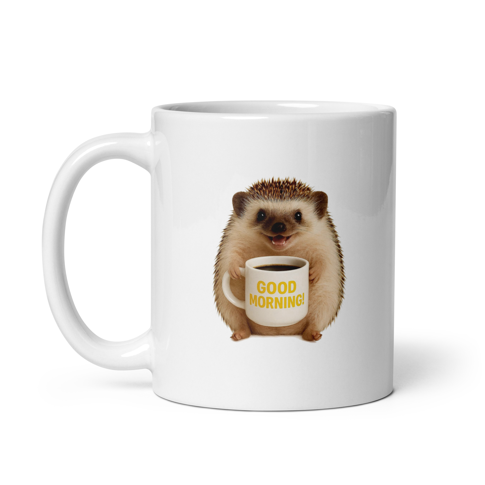 Hedgehog Good Morning Ceramic Mug