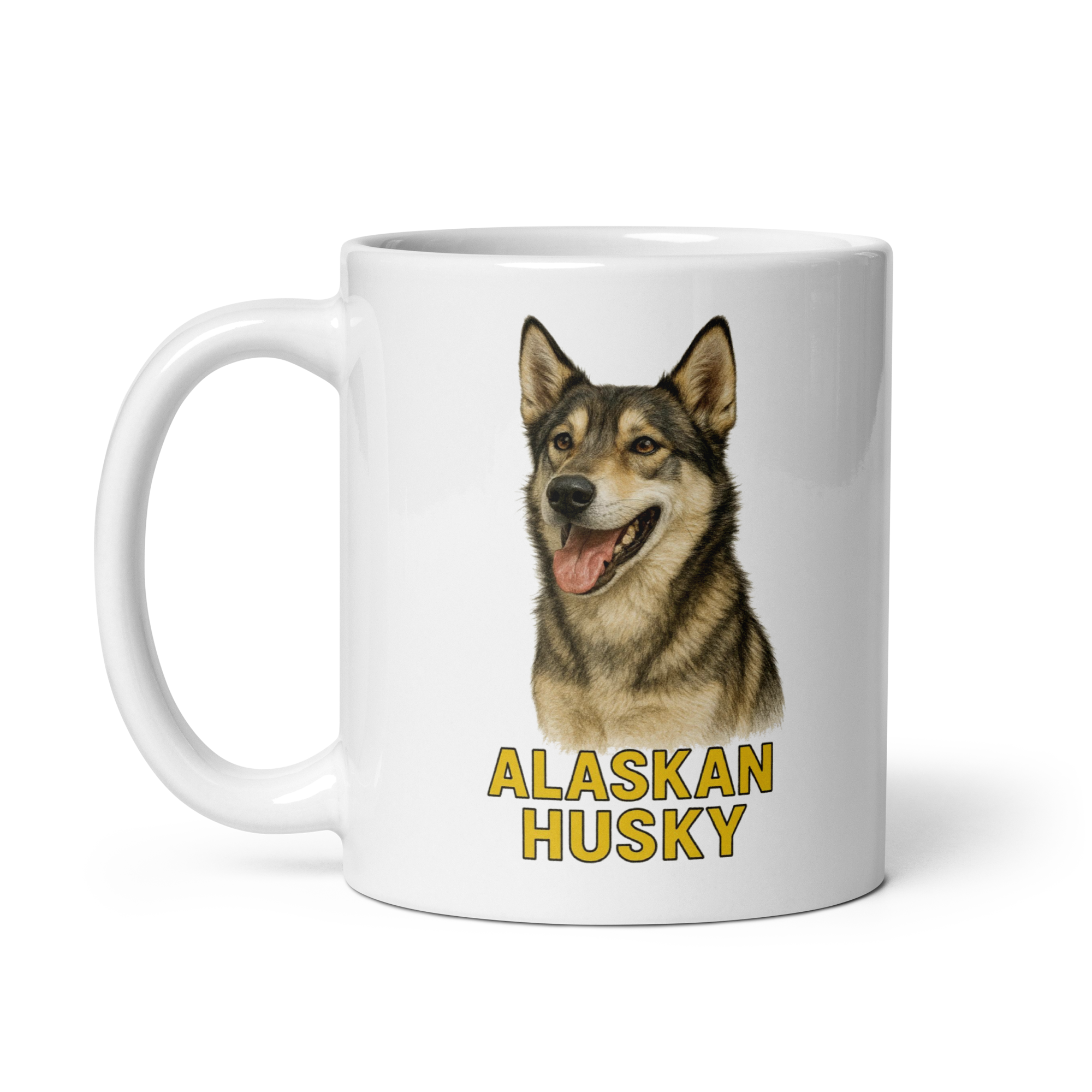 Alaskan Husky White Ceramic Mug