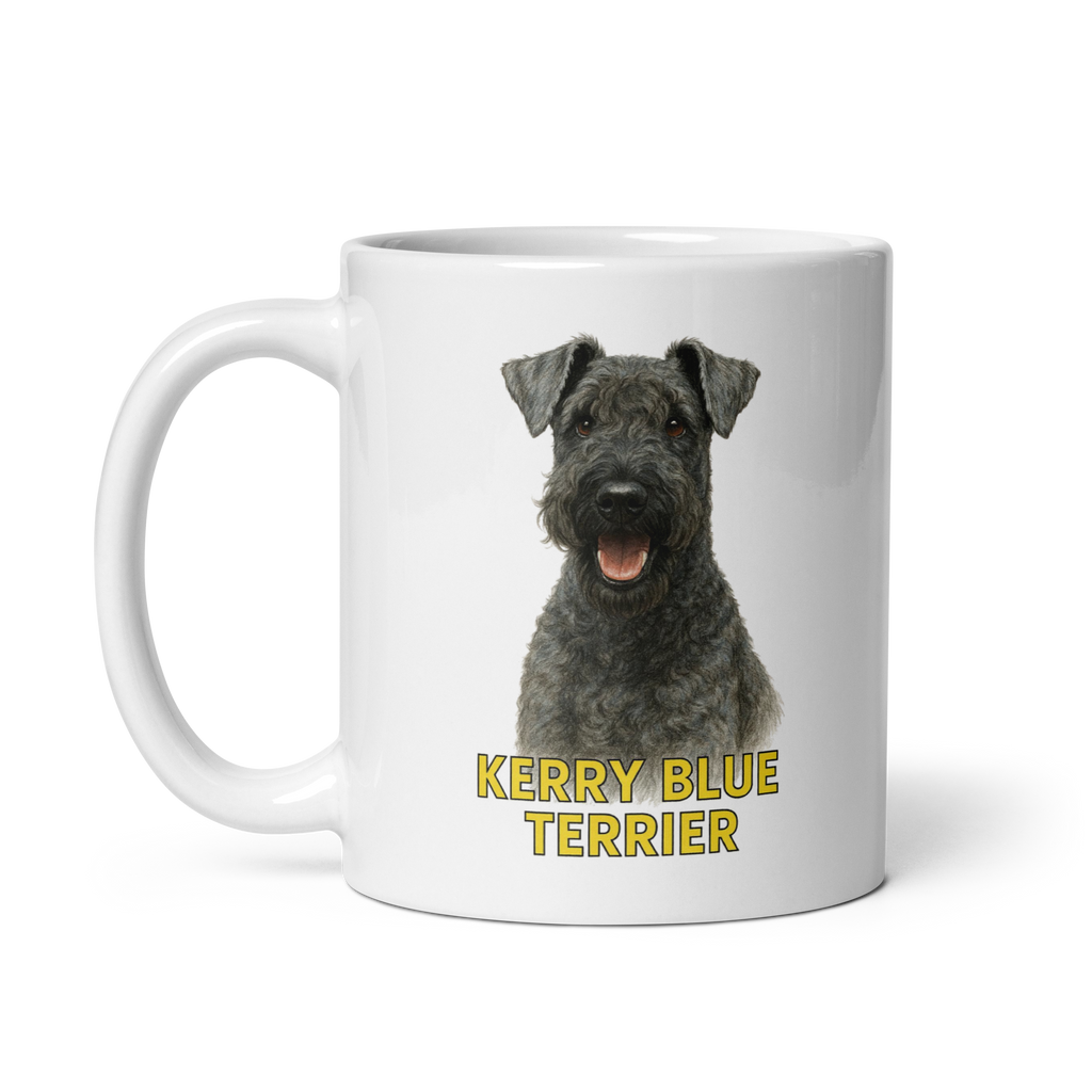 Kerry Blue Terrier White Ceramic Mug