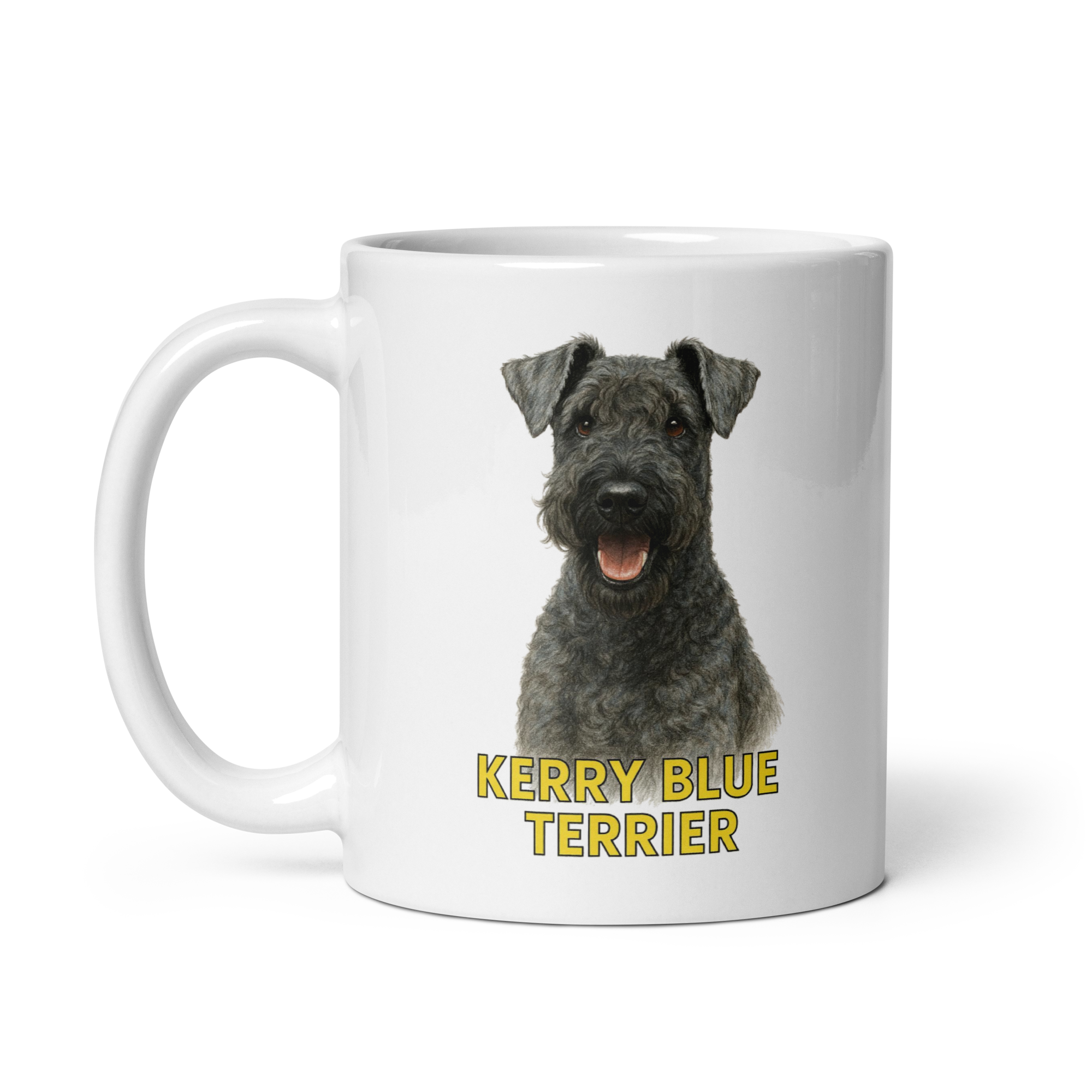 Kerry Blue Terrier White Ceramic Mug
