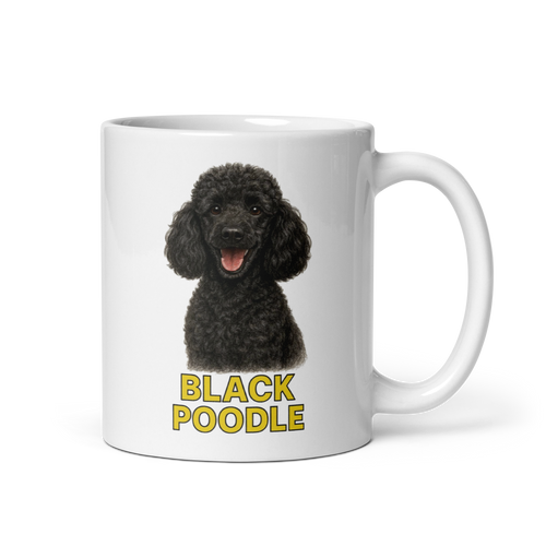 Black Poodle Ceramic Mug