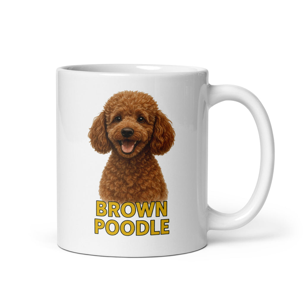 Brown Poodle Ceramic Mug