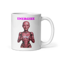 Android Woman Arcing Mug-Pink