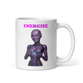 Android Woman Arcing Mug-Purple