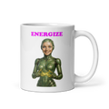 Android Woman Arcing Mug-Green
