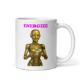 Android Woman Arcing Mug-Gold
