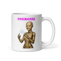 Android Woman Arcing Mug-Beige
