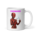Android Woman Arcing Mug-Crimson
