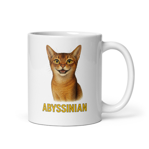 Abyssinian Cat Ceramic Mug