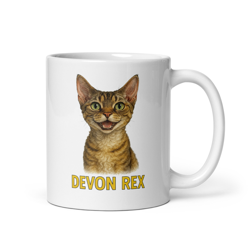 Devon Rex Cat Ceramic Mug