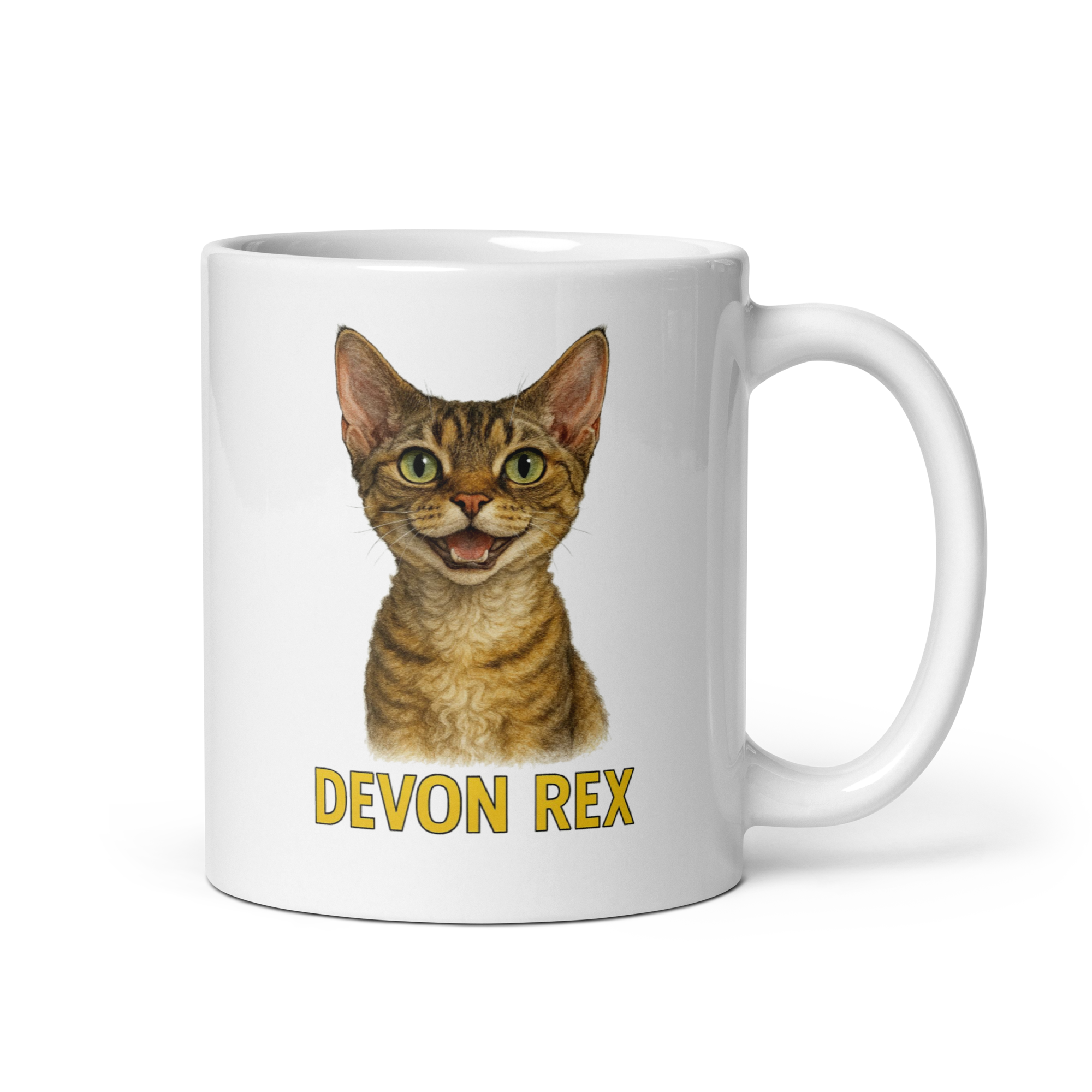 Devon Rex Cat Ceramic Mug