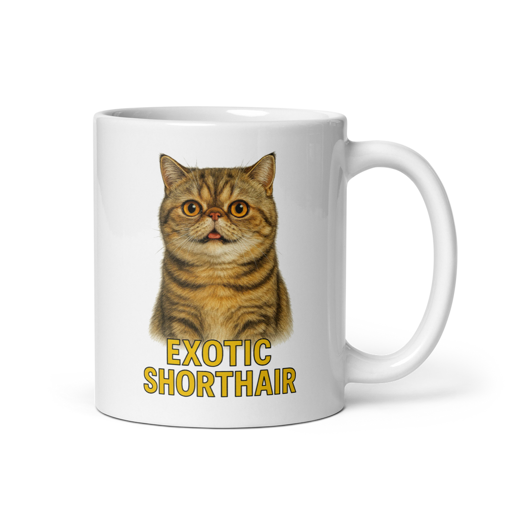 Exotic Shorthair Cat Ceramic Mug