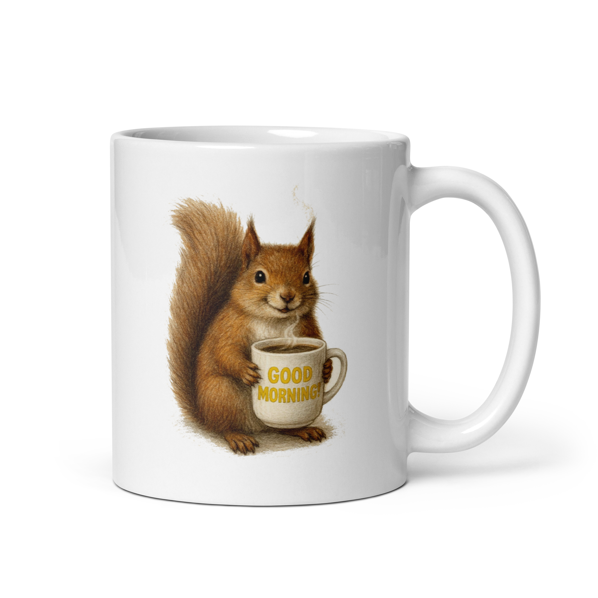Squirrel Good Morning Ceramic Mug