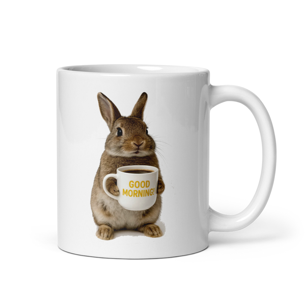 Bunny Good Morning Ceramic Mug
