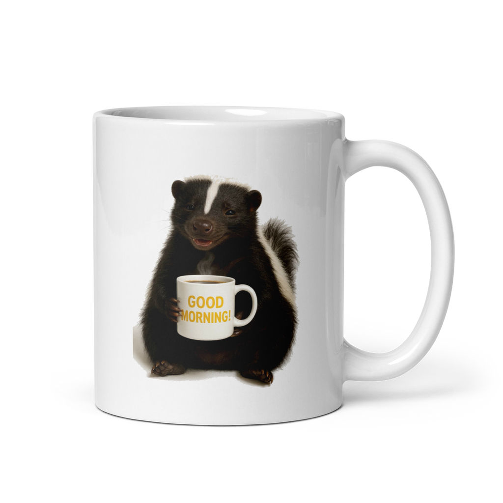 Skunk Good Morning Ceramic Mug