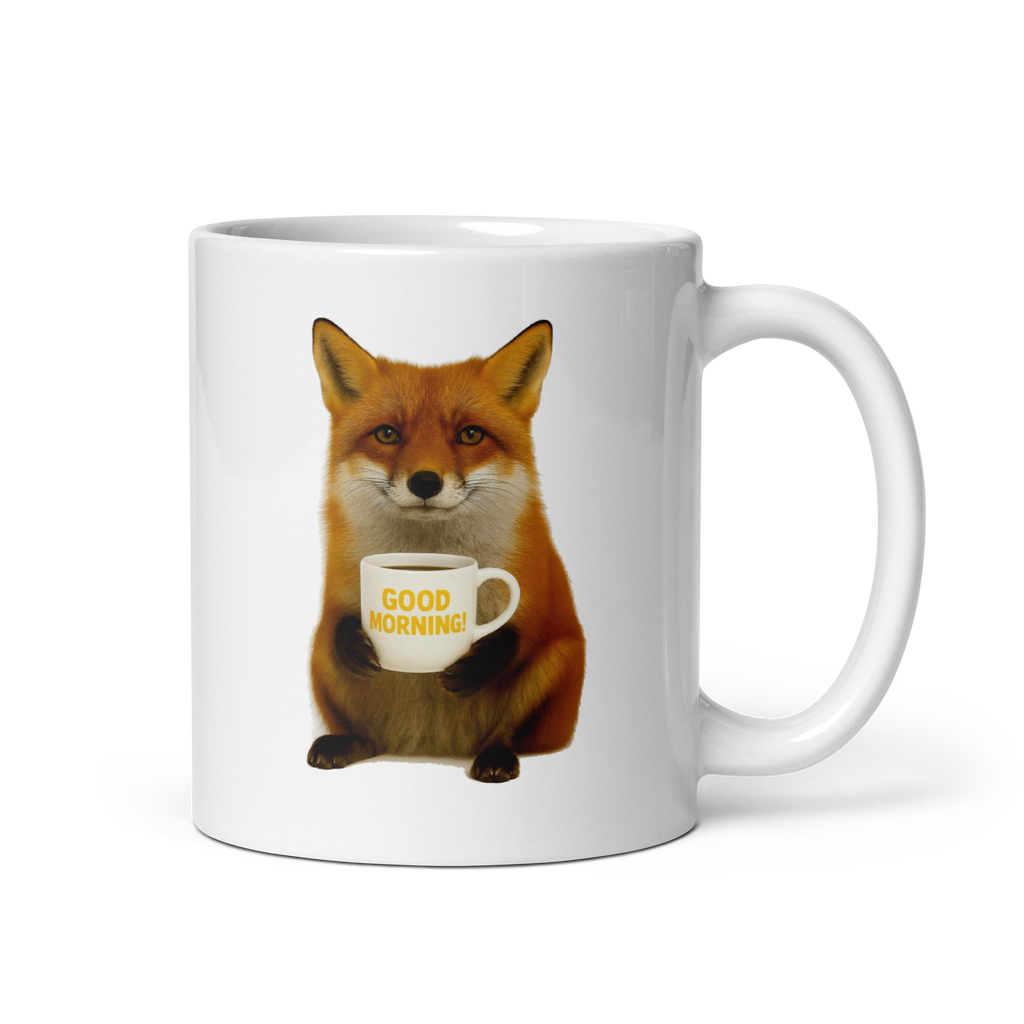 Fox Good Morning Ceramic Mug